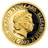 2022 - Niue 5 NZD Zlat mince Hrad Karltejn - proof (Obr. 1)