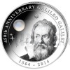 2014 - Cookovy Ostrovy 10 $ - 450. vro Galileo Galilei Msn kmen - Proof (Obr. 1)