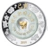 2019 - Laos 2000 KIP Lunrn Rok Vepe s Nefritem / Year of the Pig with Jade - proof (Obr. 1)