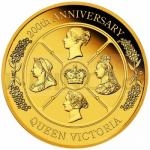 UK Royal Family 2019 - Austrlie 200 AUD Queen Victoria 200th Anniversary 2oz Gold Coin - Proof