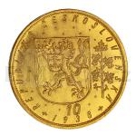 eskoslovensk zlat mince Svatovclavsk 10 dukt 1936