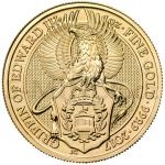 2017 - Velk Britnie - The Queen's Beasts - Griffin of Edward III 1 Oz Gold Bullion Coin