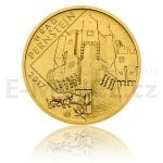 esk zlat mince 2017 - 5000 K Hrad Perntejn - b.k.