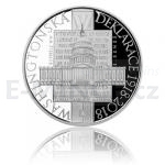 Czech Silver Coins 2018 - 500 CZK Adoption of Washington Declaration - Proof