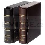 Coin Albums Leather Binder NUMIS, in classic design, leatherette slipcase