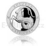 Zodiac Signs Silver Medal Sign of Zodiac - Capricorn - Proof