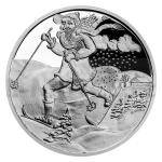 esk mincovna 2021 Stbrn medaile Strci eskch hor Orlick hory a Rampuk - proof