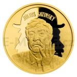 Zlato Zlat pluncov medaile L&S Jlius Satinsk - proof
