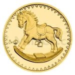Baby Gifts Gold ducat to the birth of a child 2023 "Horse" - proof