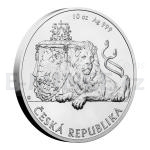 2017 - Niue 25 NZD Stbrn desetiuncov investin mince esk lev - b.k.
