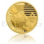 History 2017 - Niue 5 NZD Gold Coin War Year 1942 - Manhattan Project - Proof