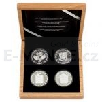 Establishment of Czechoslovakia Set of four 2 oz silver coins Fateful Eights - proof