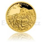 Militria 2018 - Niue 5 NZD Zlat mince Vlen rok 1943 - Invaze na Siclii - proof