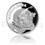 Fairy Tales and Cartoons Silver Coin Fairy Tales of Moss and Fern - Vochomurka - Proof