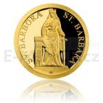 esko a Slovensko Zlat mince Patroni - Svat Barbora - proof