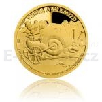 Pro dti 2019 - Niue 5 NZD Zlat mince Ferda a Hlem - proof