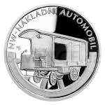 Dopravn prostedky 2019 - Niue 1 NZD Stbrn mince Na kolech - Nkladn automobil Tatra Kopivnice - proof