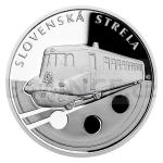 Dopravn prostedky 2019 - Niue 1 NZD Stbrn mince Na kolech - Vlakov souprava Slovensk strela - proof