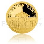 esko a Slovensko 2019 - Niue 5 NZD Zlat mince Karlovy Vary - Trn kolonda - proof