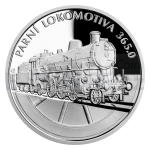 Dopravn prostedky 2020 - Niue 1 NZD Stbrn mince Na kolech - Parn lokomotiva 365.0 - proof