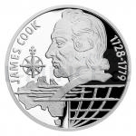 Niue 2020 - Niue 2 NZD Stbrn mince Na vlnch - James Cook - proof