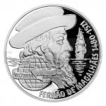 esko a Slovensko 2020 - Niue 2 NZD Stbrn mince Na vlnch - Fernão de Magalhães - proof