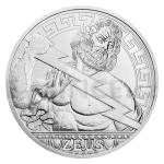 Niue 2020 - Niue 10 NZD Stbrn mince Bohov svta - Zeus - b.k.