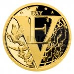 Zlato 2020 - Niue 5 NZD Zlat mince Konec 2. svtov vlky v Evrop - proof