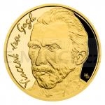 Osobnosti 2020 - Niue 25 NZD Zlat pluncov mince Vincent van Gogh - proof