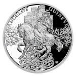 Stbro 2021 - Niue 1 NZD Stbrn mince Legenda o krli Artuovi - Ginevra a Lancelot - proof
