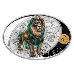 Niue 2021 - Niue 1 NZD Stbrn mince Znamen zvrokruhu - Lev / Leo - proof