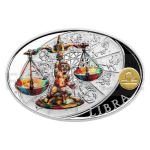 Stbro 2021 - Niue 1 NZD Stbrn mince Znamen zvrokruhu - Vhy / Libra - proof