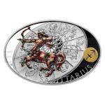 Zvrokruh - Zodiak 2021 - Niue 1 NZD Stbrn mince Znamen zvrokruhu - Stelec / Sagittarius- proof