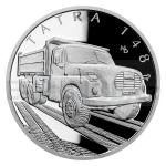 Dopravn prostedky 2021 - Niue 1 NZD Stbrn mince Na kolech - Nkladn automobil Tatra 148 - proof