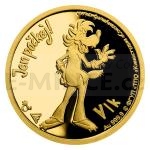 esk mincovna 2021 2021 - Niue 5 NZD Zlat mince Jen pokej! - Vlk - proof