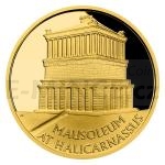 Niue Zlat mince Sedm div starovkho svta - Mauzoleum v Halikarnassu - proof