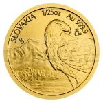 Zlato 2020 - Niue 5 NZD Zlat 1/25oz mince Orel / Orol - b.k.