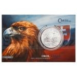 esko a Slovensko 2021 - Niue 2 NZD Stbrn uncov investin mince Orel / Orol slovan - b.k. 