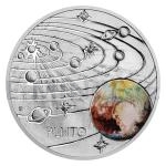 Astronomy and Univers 2022 - Niue 1 NZD Stbrn mince Mln drha - Pluto - proof