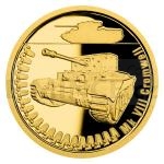 Zlato 2022 - Niue 5 NZD Zlat mince Obrnn technika - Mk VIII Cromwell - proof