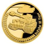 esko a Slovensko 2022 - Niue 5 NZD Zlat mince Obrnn technika - PzKpfw VI Tiger - proof