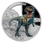Stbro 2022 - Niue 1 NZD Stbrn mince Pravk svt - Tyrannosaurus - proof