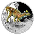 Stbro 2022 - Niue 1 NZD Stbrn mince Pravk svt - Pachycephalosaurus - proof