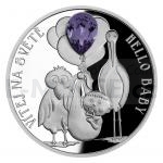 Drahokamy a krystaly 2023 - Niue 2 NZD Stbrn mince Crystal Coin - K narozen dtte - proof