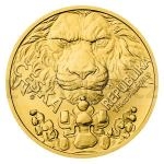 esko a Slovensko 2023 - Niue 10 NZD Zlat 1/4oz mince esk lev - b.k.