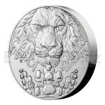 Stbro 1 kg 2023 - Niue 80 NZD Stbrn kilogramov mince esk lev - b.k.