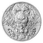 Bullion 2023 - Niue 2 NZD Silver 1 oz Bullion Coin Czech Lion - UNC.