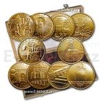 esk zlat mince 2006-2010 - 10 zlatch minc Kulturn pamtky technickho ddictv - proof