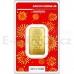 For Luck Gold Bar 10 g - Argor Heraeus Year of the Dragon