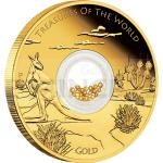 Drahokamy a krystaly 2014 - Austrlie 100 $ Zlat mince Poklady svta - Austrlie/Zlato - proof